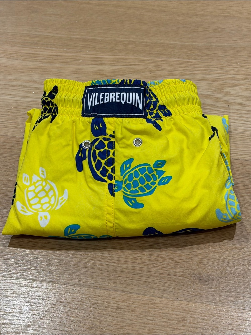 Vilebrequin Yellow Blue & White Turtles Swim Trunks Men’s 5XL